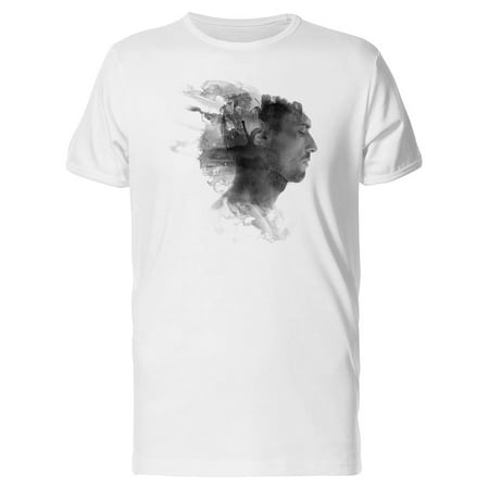 Sideview Of Man Paint Strokes Tee Men's -Image by Shutterstock