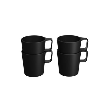 Coza Design Casual Plastic Coffee Mug Sets 4 Pcs 4.2 oz. Black
Coza Design Casual Plastic Coffee Mug Sets 4 Pcs 4.2 oz. Black