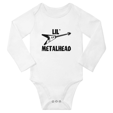 Lil Metalhead Electric Guitar Music Enthusiast Funny Baby Long Sleeve Jumpsuit Boy Girl Clothing (White 6M)
Lil Metalhead Electric Guitar Music Enthusiast Funny Baby Long Sleeve Jumpsuit Boy Girl Clothing (White 6M)
