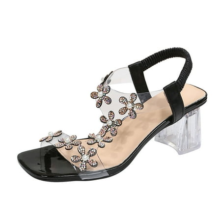 Women Slippers Ladies Fashion Summer Rhinestone Flower Elastic Elastic High Heel Sandals
Women Slippers Ladies Fashion Summer Rhinestone Flower Elastic Elastic High Heel Sandals