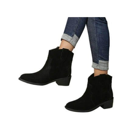 Daeful Women Anti-Slip Embroidered Winter Shoes Office Casual Short Bootie Work Breathable Ankle Boots Black 8.5
Daeful Women Anti-Slip Embroidered Winter Shoes Office Casual Short Bootie Work Breathable Ankle Boots Black 8.5