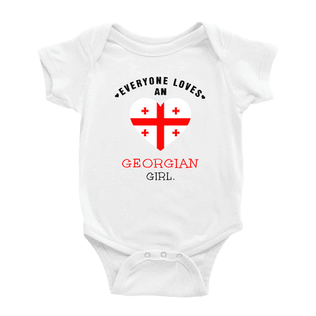 Everyone Loves an Georgian Girl Baby Romper Bodysuit For Boy Girl (White 12-18 Months)
Everyone Loves an Georgian Girl Baby Romper Bodysuit For Boy Girl (White 12-18 Months)