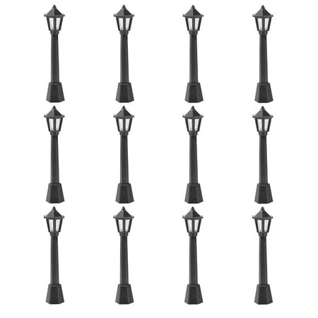 12pcs Plastic Post Lamp Microscopic Model Streetlight Miniature Landscape Lamp
12pcs Plastic Post Lamp Microscopic Model Streetlight Miniature Landscape Lamp