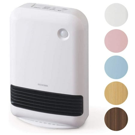 Iris Ohyama JCH-12TD4-W large air volume ceramic fan heater with motion sensor White