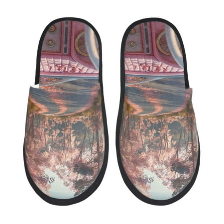 Honeii Vintage Pink Drive View Print Furry Slippers Bedroom Slippers for Women and Men Fuzzy Plush Comfy Faux Fur Lined Slide Shoes -Medium
Honeii Vintage Pink Drive View Print Furry Slippers Bedroom Slippers for Women and Men Fuzzy Plush Comfy Faux Fur Lined Slide Shoes -Medium