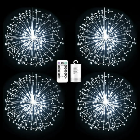 Rosnek Firework Lights 198 LED Copper Wire Starburst Light 8 Modes Battery Operated Fairy Lights with Remote Christmas Decorative Hanging Lights
Rosnek Firework Lights 198 LED Copper Wire Starburst Light 8 Modes Battery Operated Fairy Lights with Remote Christmas Decorative Hanging Lights