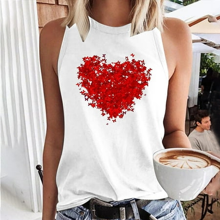 Women s Casual Crewneck Tank Tops Cute Heart Printed Sleeveless Loose Summer Shirts Blouse Tunic
Women s Casual Crewneck Tank Tops Cute Heart Printed Sleeveless Loose Summer Shirts Blouse Tunic