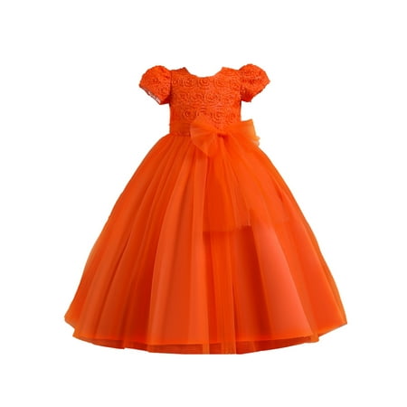 Youweixiong Toddler Kids Girls Tulle Dress Short Sleeve Crew Neck Flower Bowknot Patchwork Dress for Party Stage Show
Youweixiong Toddler Kids Girls Tulle Dress Short Sleeve Crew Neck Flower Bowknot Patchwork Dress for Party Stage Show