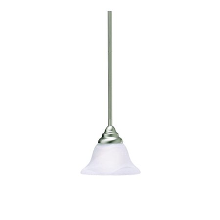 Kichler 3476NI Telford 1 Light 7 inch Brushed Nickel Mini Pendant Ceiling Light in Alabaster Swirl
Kichler 3476NI Telford 1 Light 7 inch Brushed Nickel Mini Pendant Ceiling Light in Alabaster Swirl