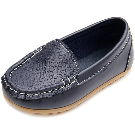 Toddler Little Kid Boys Girls Soft Slip On Loafers Dress Flat Shoes