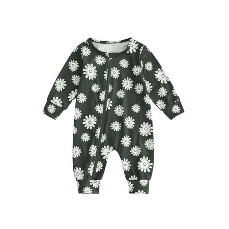 Baby Girls Long Sleeve Jumpsuits Casual Daisy Print Zipper Romper for Newborn Infant Toddler Cute Clothes
Baby Girls Long Sleeve Jumpsuits Casual Daisy Print Zipper Romper for Newborn Infant Toddler Cute Clothes