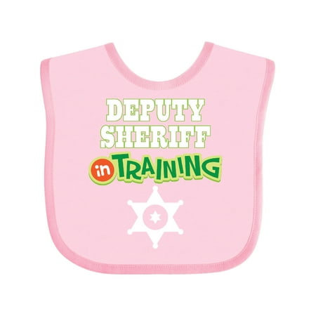 Inktastic Deputy Sheriff in Training Childs Gift Baby Boy Bib