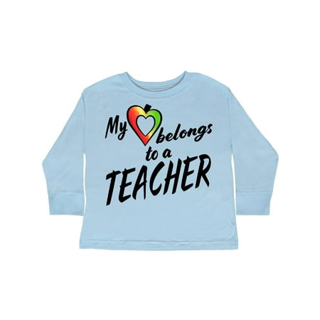 Inktastic My Heart Belongs to a Teacher Gift Toddler Boy or Toddler Girl Long Sleeve T-Shirt
Inktastic My Heart Belongs to a Teacher Gift Toddler Boy or Toddler Girl Long Sleeve T-Shirt