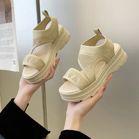 Women s Sports Sandals Summer New Korean Style Versatile Platform Flying Woven Slip-on Breathable Casual Sandals
Women s Sports Sandals Summer New Korean Style Versatile Platform Flying Woven Slip-on Breathable Casual Sandals