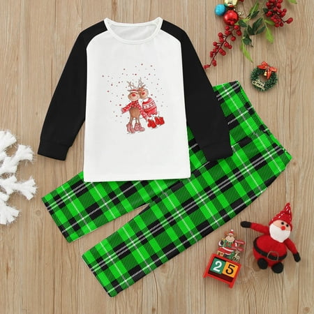 Uorcsa Fashion Pajamas Comfy Christmas Funny Print Baby Casual Parent-child clothing Green
Uorcsa Fashion Pajamas Comfy Christmas Funny Print Baby Casual Parent-child clothing Green