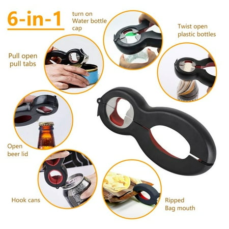 2 Pack Bottle Opener 6 in 1 Multi Function Jar Bottle Can Opener Effort-Saving Bottle Cap Grip Jar Seal Breaker Claw Beer and Soda Pops
2 Pack Bottle Opener 6 in 1 Multi Function Jar Bottle Can Opener Effort-Saving Bottle Cap Grip Jar Seal Breaker Claw Beer and Soda Pops