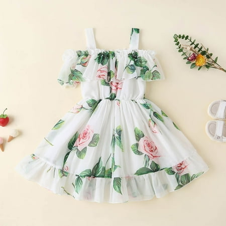 THE WILD Girls Dresses Leisure Ruffled Flowers Print Square Neck Sleeveless Midi Prom Dress Green
THE WILD Girls Dresses Leisure Ruffled Flowers Print Square Neck Sleeveless Midi Prom Dress Green