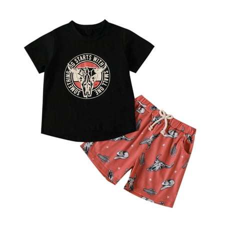 Outfits Short Sleeve Letter Cartoon Print T Shirt Tops Short Pants Cute Clothes Size 100 Black
Outfits Short Sleeve Letter Cartoon Print T Shirt Tops Short Pants Cute Clothes Size 100 Black