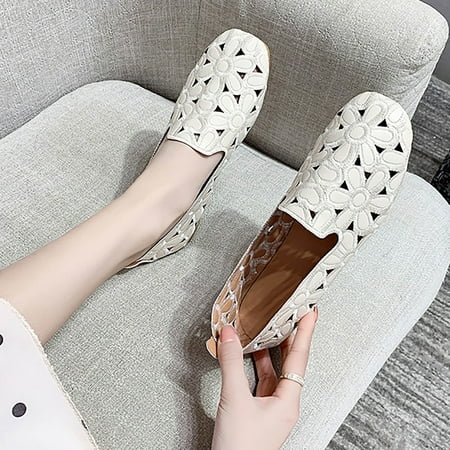 Cathalem Arrival Summer Black Women s Breathable PU Leather Ballet Lightweight Soft Round Slip Casual Closed Toe Shoes for Women Beige 6.50
Cathalem Arrival Summer Black Women s Breathable PU Leather Ballet Lightweight Soft Round Slip Casual Closed Toe Shoes for Women Beige 6.50
