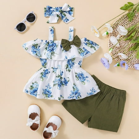 TOWED22 Baby Girls Summer Clothes Toddler Baby Girls Shorts Set Ruffle Sleeveless Dress Top 2pcs Summer Clothes Cotton Linen Outfits Green
TOWED22 Baby Girls Summer Clothes Toddler Baby Girls Shorts Set Ruffle Sleeveless Dress Top 2pcs Summer Clothes Cotton Linen Outfits Green