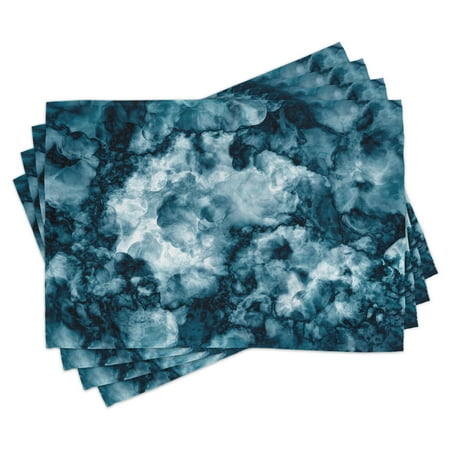 Marble Placemats Set of 4 Antique Marble Stone with Blurry Distressed Motley Fractal Effects Illustration Artwork Washable Fabric Place Mats for Dining Room Kitchen Table Decor Blue by Ambesonne
Marble Placemats Set of 4 Antique Marble Stone with Blurry Distressed Motley Fractal Effects Illustration Artwork Washable Fabric Place Mats for Dining Room Kitchen Table Decor Blue by Ambesonne