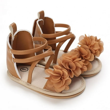 Baby Girls Summer Flower Shoes Infant Sandals First Walkers