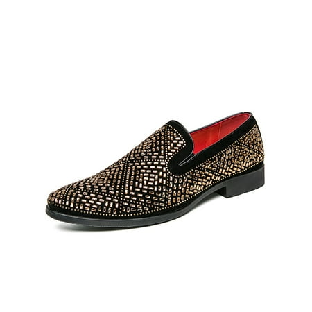 Difumos Men s Dress Shoes Pointed Toe Flats Rhinestone Leather Shoe Formal Comfort Loafers Lightweight Slip On Black Style G 6.5
Difumos Men s Dress Shoes Pointed Toe Flats Rhinestone Leather Shoe Formal Comfort Loafers Lightweight Slip On Black Style G 6.5