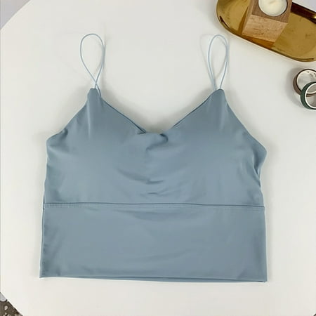 Women Padded Crop Tops Spaghetti Sling Underwear One-Piece Corset for Summer Spring Girl s Bra Solid Color Seamless Design Gray Blue
Women Padded Crop Tops Spaghetti Sling Underwear One-Piece Corset for Summer Spring Girl s Bra Solid Color Seamless Design Gray Blue