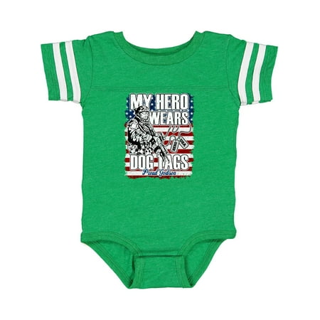 Inktastic Proud Godson My Hero Wears Dog Tags USA Flag Gift Baby Boy Bodysuit
Inktastic Proud Godson My Hero Wears Dog Tags USA Flag Gift Baby Boy Bodysuit