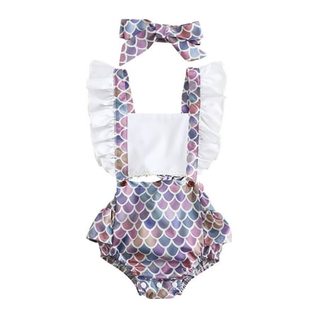 YFPWM Newborn Infant Baby Girl Clothes Set Toddler Baby Girls Fashion Flying Sleeve Mermaid Print Romper Jumpsuit Bow Headdress Suit Purple 18-24 Months
YFPWM Newborn Infant Baby Girl Clothes Set Toddler Baby Girls Fashion Flying Sleeve Mermaid Print Romper Jumpsuit Bow Headdress Suit Purple 18-24 Months