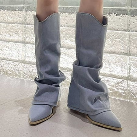 TUTUnaumb Women s Middle Mid Calf Boots Size 7 Women s Large Size Back Zipper Ankle Boots Non-slip Boots With Thick Heels Pointed Toe Flat Bottom Chunky High Heel Casual Knee Women s Boots-Blue
TUTUnaumb Women s Middle Mid Calf Boots Size 7 Women s Large Size Back Zipper Ankle Boots Non-slip Boots With Thick Heels Pointed Toe Flat Bottom Chunky High Heel Casual Knee Women s Boots-Blue