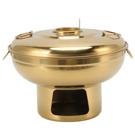 Dry Ice Hot Pot Portable Polished Reinforced Handle Charcoal Hot Pot Stainless Steel For Buffets Gold Silver
Dry Ice Hot Pot Portable Polished Reinforced Handle Charcoal Hot Pot Stainless Steel For Buffets Gold Silver