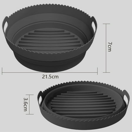 CUH Mat Heat Resistant Liner Reusable Accessories Silicone Pot Air Fryer Microwave Safe Non-Stick Easy Cleaning Rectangular Round Black Diameter: 21.5cm/8.46
CUH Mat Heat Resistant Liner Reusable Accessories Silicone Pot Air Fryer Microwave Safe Non-Stick Easy Cleaning Rectangular Round Black Diameter: 21.5cm/8.46