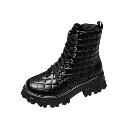 Christmas Deals!2022 Juebong Women s Plaid Lace Up Leather Boots Thick Sole Side Zipper Medium Boots In Solid Color
Christmas Deals!2022 Juebong Women s Plaid Lace Up Leather Boots Thick Sole Side Zipper Medium Boots In Solid Color