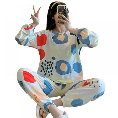 Linen Purity Ladies Cotton Homewear Long Sleeve Pajamas Two Piece of Nightwear Suit Pajamas
Linen Purity Ladies Cotton Homewear Long Sleeve Pajamas Two Piece of Nightwear Suit Pajamas