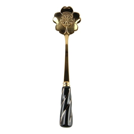 AIEOTT Stainless Steel Coffee Stirring Spoon With Ceramic Handle Golden Flower Spoon
AIEOTT Stainless Steel Coffee Stirring Spoon With Ceramic Handle Golden Flower Spoon