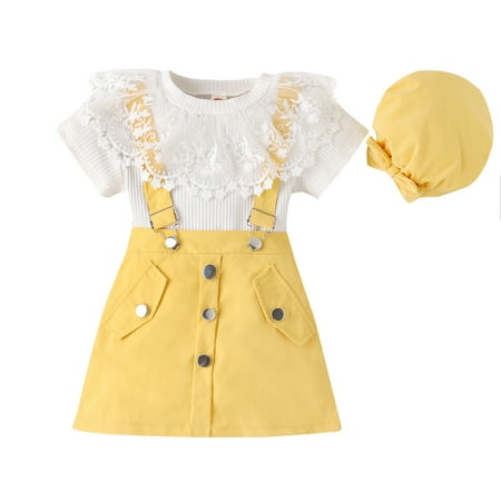 KI-8jcuD Shorts Set Girl Toddler Girls Summer Short Sleeve Ribbed Tops Suspender Skirt With Hat 3Pcs Outfits Clothes Set 24 Month Girl Clothes Long Sleeve Baby Girl Pajamas Little Girl Fashion Outfi
KI-8jcuD Shorts Set Girl Toddler Girls Summer Short Sleeve Ribbed Tops Suspender Skirt With Hat 3Pcs Outfits Clothes Set 24 Month Girl Clothes Long Sleeve Baby Girl Pajamas Little Girl Fashion Outfi