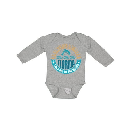Inktastic Florida Vacation Take Me to the Beach Gift Baby Boy or Baby Girl Long Sleeve Bodysuit
Inktastic Florida Vacation Take Me to the Beach Gift Baby Boy or Baby Girl Long Sleeve Bodysuit