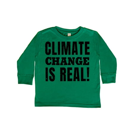 Inktastic Climate Change is Real in Black Distressed Text Gift Toddler Boy or Toddler Girl Long Sleeve T-Shirt 
Inktastic Climate Change is Real in Black Distressed Text Gift Toddler Boy or Toddler Girl Long Sleeve T-Shirt
