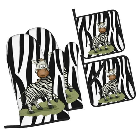 ZICANCN Oven Mitts and Pot Holders Sets Cartoon Animal Zebra Baking Sets Kitchen Heat Resistant 4 Pieces
ZICANCN Oven Mitts and Pot Holders Sets Cartoon Animal Zebra Baking Sets Kitchen Heat Resistant 4 Pieces