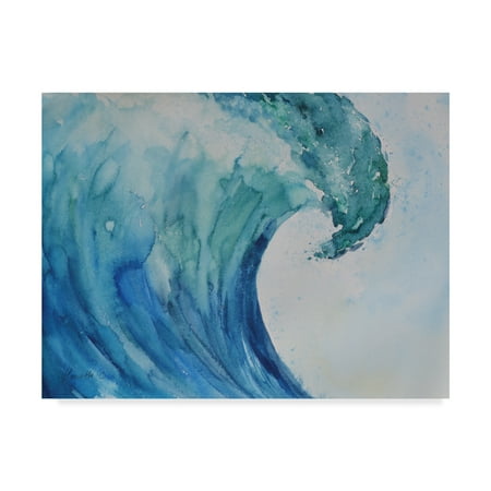 Trademark Fine Art 'Wave Nautical 2' Canvas Art by Marietta Cohen Art And Design