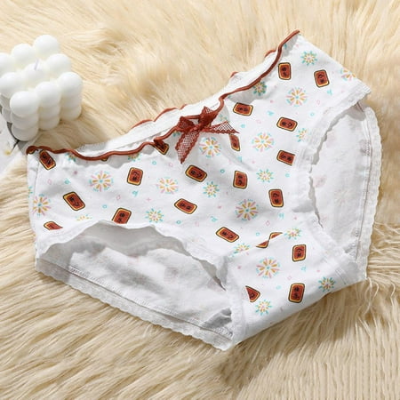 Women Simple Briefs Japanese Style Mid-waist Cute Girl Panties Cotton Soft Underpants
Women Simple Briefs Japanese Style Mid-waist Cute Girl Panties Cotton Soft Underpants
