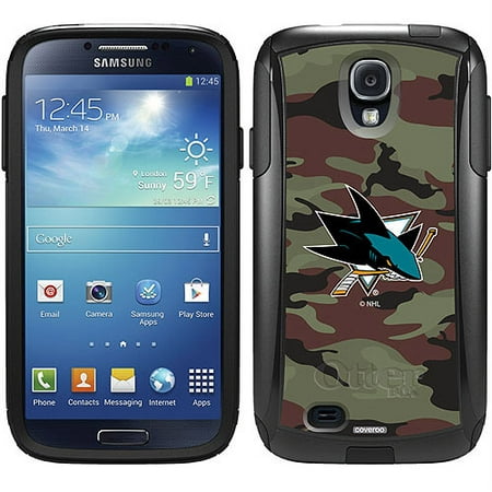 San Jose Sharks Traditional Camo Design on OtterBox Commuter Series Case for Samsung Galaxy S4
