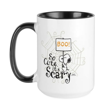 CafePress - Snoopy So Cute It S Scary Mugs - 15 oz Ceramic Large Mug