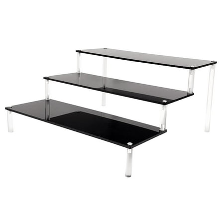 Acrylic Display Stands Riser Display Shelf for Figures Cupcakes Cabinet Countertops Table Black 40cm 3 Tier
Acrylic Display Stands Riser Display Shelf for Figures Cupcakes Cabinet Countertops Table Black 40cm 3 Tier