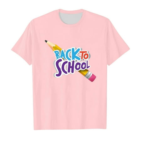 Girls Shirt 6 School Season Girls T Shirt Summer Kids Short Sleeve Tops Soft Comfortable Back to School Pattern Cute Casual Wear Girls Fashion 3-Pink 130
Girls Shirt 6 School Season Girls T Shirt Summer Kids Short Sleeve Tops Soft Comfortable Back to School Pattern Cute Casual Wear Girls Fashion 3-Pink 130