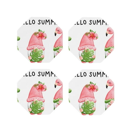 Honeii Hello Summer Gnome Print Leather Coaster Set of 4 Ideal for Safeguarding Your Furniture from Drinks Spills and Effortless Cleanup-Octagon
Honeii Hello Summer Gnome Print Leather Coaster Set of 4 Ideal for Safeguarding Your Furniture from Drinks Spills and Effortless Cleanup-Octagon