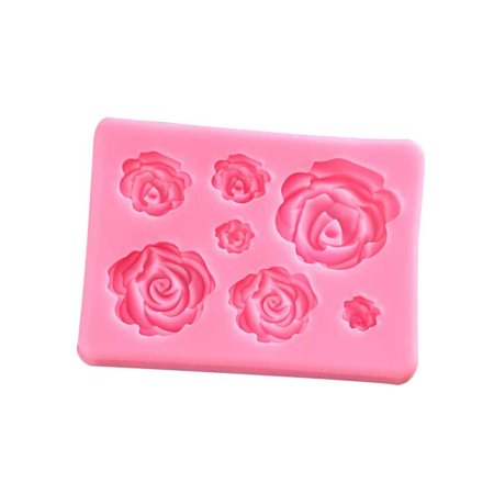 3D Silicone Mold Cake Decorating Tools Rose Flowers Mould for Soap Candy Chocolate Ice