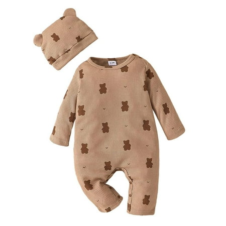 Boys Girls Long Sleeve Cartoon Bear Prints Romper Bodysuits Jumpsuit Outwear with Hat Outfits Baby Wrap Shirt Baby Girl Christmas Outfits Clothes Girls 18 Month Baby Girl Clothes Overalls for Baby
Boys Girls Long Sleeve Cartoon Bear Prints Romper Bodysuits Jumpsuit Outwear with Hat Outfits Baby Wrap Shirt Baby Girl Christmas Outfits Clothes Girls 18 Month Baby Girl Clothes Overalls for Baby