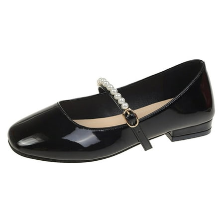 Sehao womens flat dress shoes Women Casual Shoes Autumn And Winter Comfortable Fashion Square Heel Shallow Mouth Beaded Decorative Leather Shoes Artificial leather
Sehao womens flat dress shoes Women Casual Shoes Autumn And Winter Comfortable Fashion Square Heel Shallow Mouth Beaded Decorative Leather Shoes Artificial leather